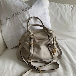 White / Cream Michael Kors Bowler Bag